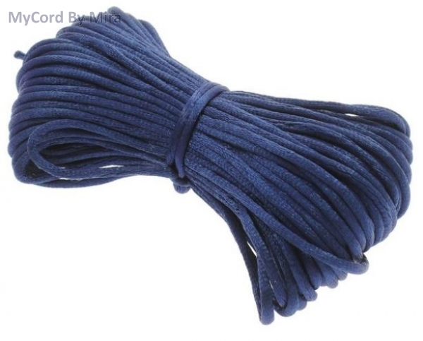 Satinband Durchmesser 3mm, Farbe BLAU